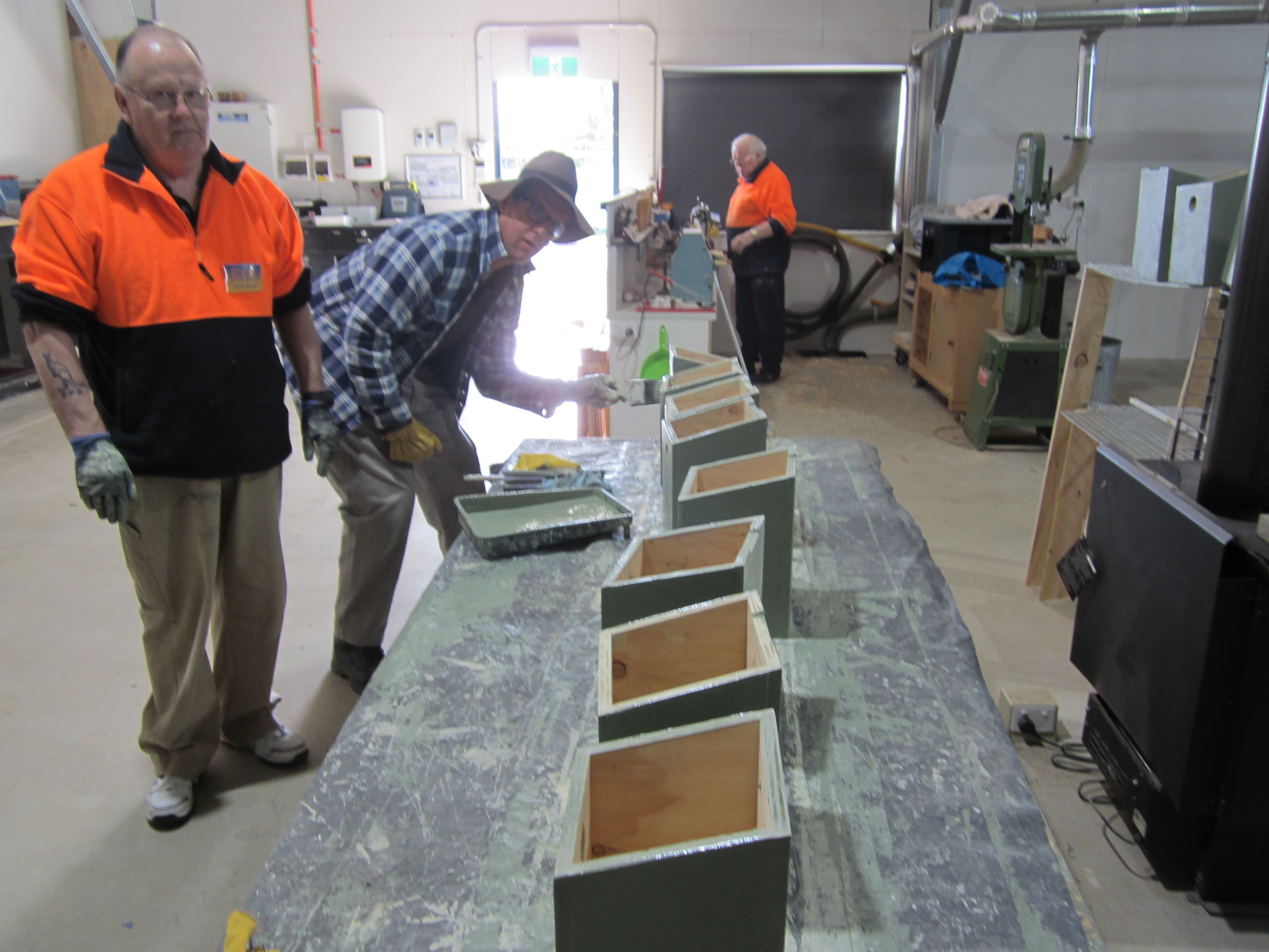 possum boxes wodonga mens shed